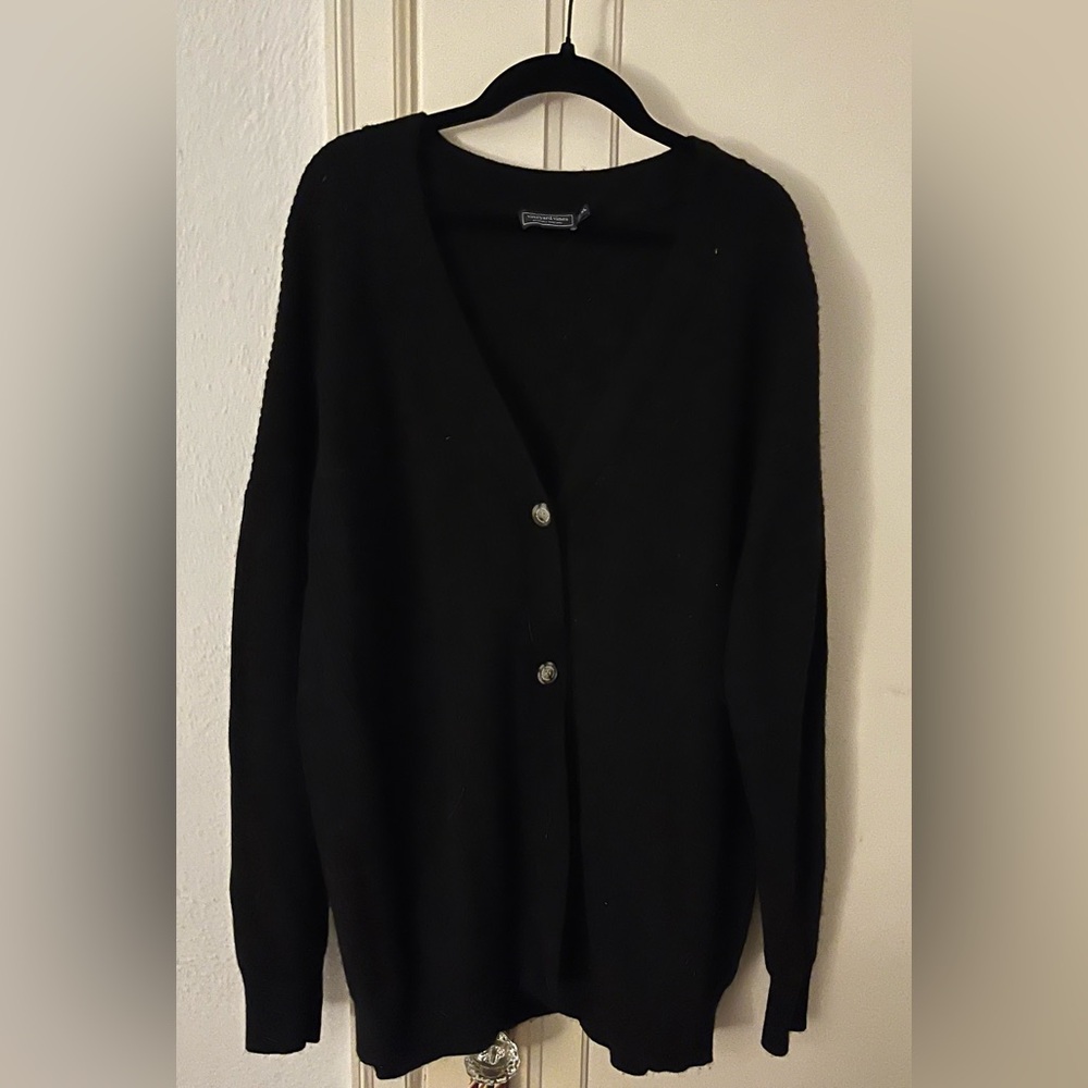 VINEYARD VINES Oversized Ribbed Cardigan in XL